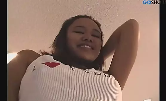 Dancing Asian Teasing Hard Cock on Table