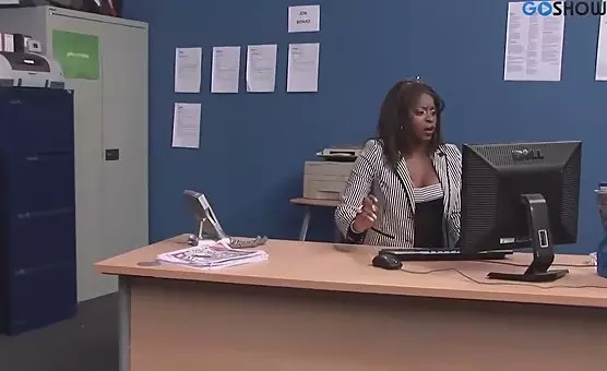 Horny Office Couples Interracial Desk Swapping