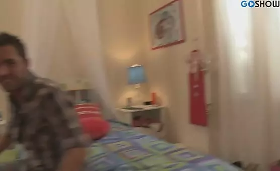 Happy couple enjoying passionate oral and vaginal intercourse