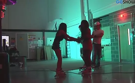 Crazy Girls On Roller Skates Like To Have Fun Wild Sexcapades With Horny Girls In Skates