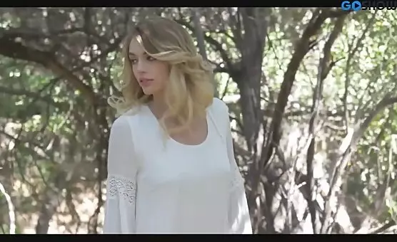 Erotic Nude Blonde Seductively Teases Outdoorside