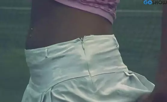Outdoor Tennis Court Masturbation Fantasies Horny Shaved Playground Action